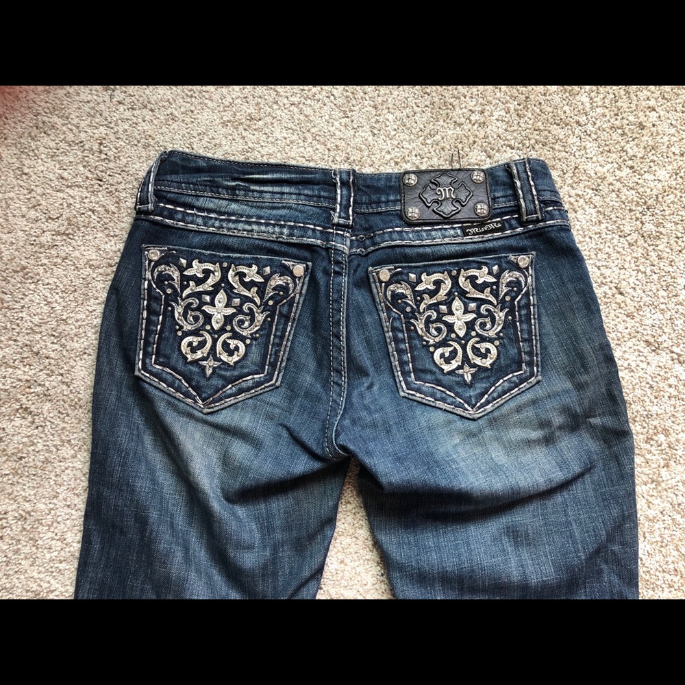 Miss Me Bootcut jeans sz 27 hemmed